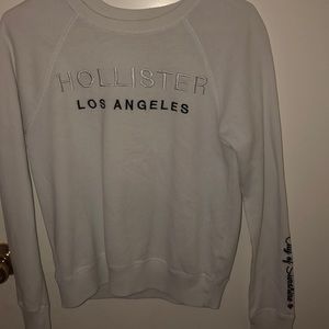 Hollister Los Angeles White Sweatshirt